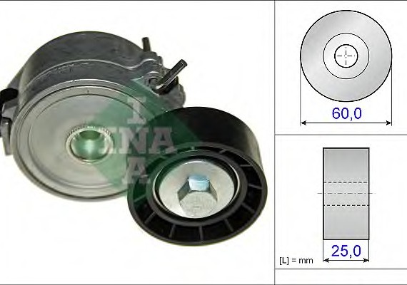 534 0447 10 INA (Germany) Натяжная планка, поликлиновой ремень INA