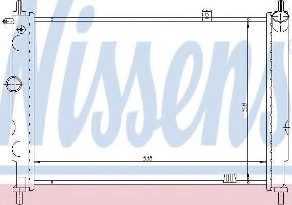 63059 NISSENS (Дания) Радиатор охлаждения OPEL (пр-во Nissens)