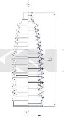 84266 SPIDAN (GKN) Пыльник рулевого механизма SPIDAN (GKN)