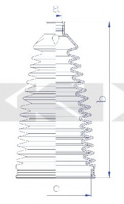84265 SPIDAN (GKN) Пильовик кермового механізму SPIDAN (GKN)
