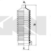 83744 SPIDAN (GKN) Пильовик кермового механізму SPIDAN (GKN)
