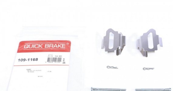 109-1168 QUICK BRAKE Р/к дисковых тормозов. колодок QUICK BRAKE