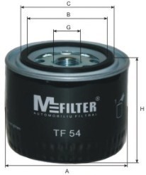 TF54 MFILTER Фильтр масляный VOLVO (пр-во M-filter)