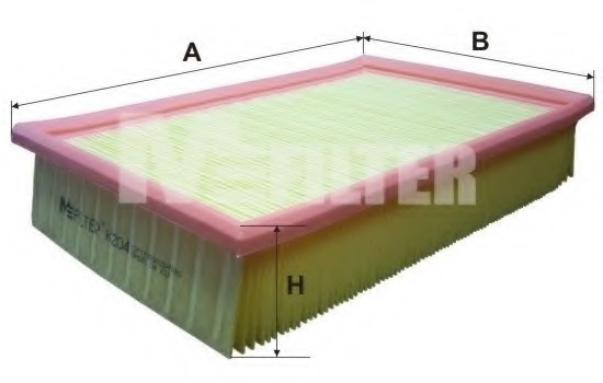 K204 MFILTER Фільтр повітряний SEAT (пр-во M-filter)