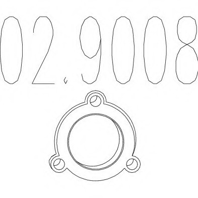 02.9008 MTS(Италия) Монтажное кольцо выхлопной системы MTS