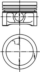 99927600 KOLBENSCHMIDT Поршень SMART 66.5 0.7 M160 (пр-во KS)