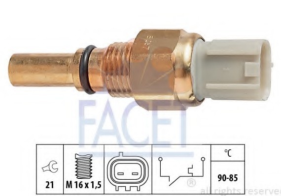 Фото термодатчик включення ветилятора FACET 7.5267 FACET 7.5267 FACET Термодатчик включення ветилятора FACET