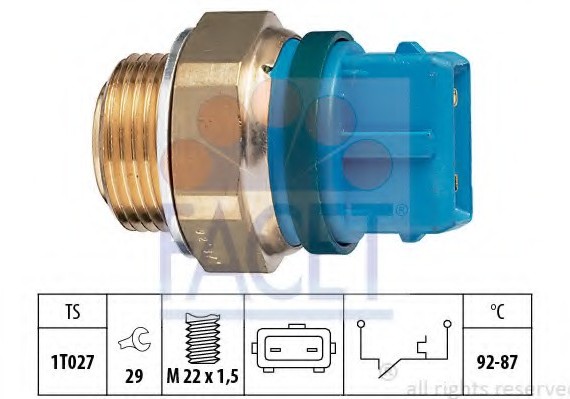 7.5201 FACET Термодатчик включення ветилятора FACET