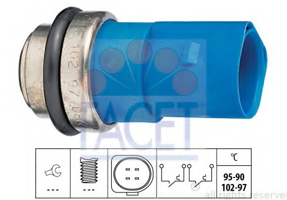 7.5692 FACET Термодатчик включення ветилятора FACET