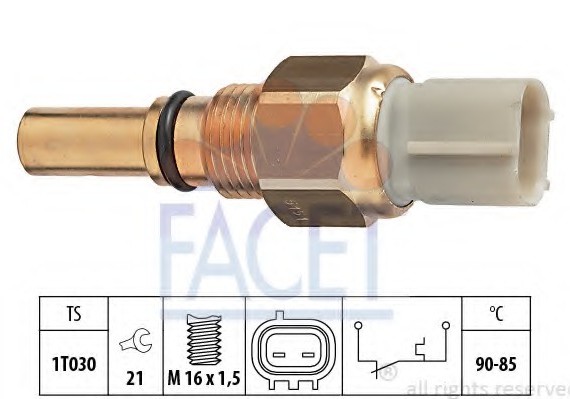 7.5151 FACET Термодатчик включения ветилятора FACET
