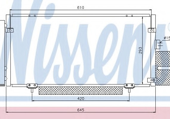 94885 NISSENS (Дания) Радиатор SUBARU LEGACY (пр-во Nissens)