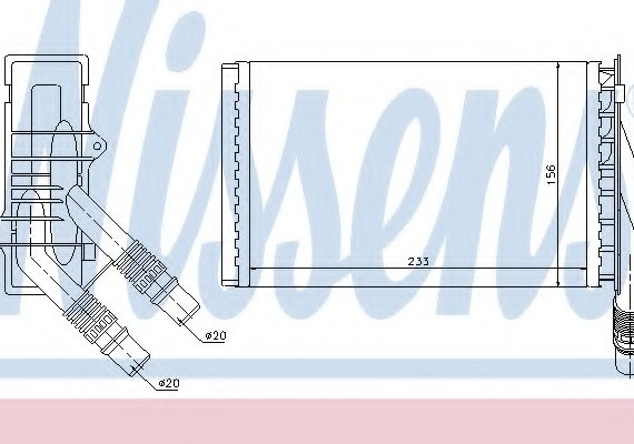 72985 NISSENS (Дания) Радиатор печки RENAULT (пр-во Nissens)