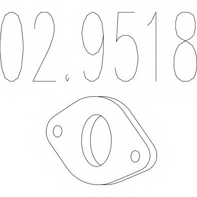 02.9518 MTS(Италия) Монтажне кільце вихлопної системи MTS