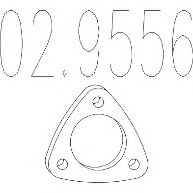 02.9556 MTS(Италия) Монтажное кольцо выхлопной системы MTS
