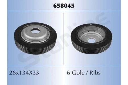 Ременний шків, колінчатий вал STARLINE RS 658045