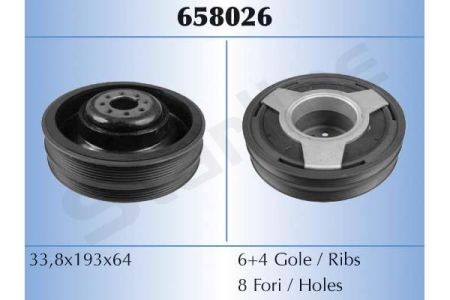 Ременний шків, колінчатий вал STARLINE RS 658026