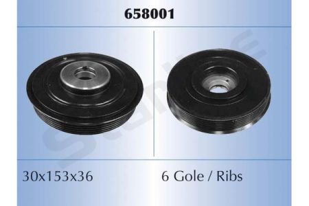 RS 658001 Starline Ременный шкив, коленчатый вал STARLINE