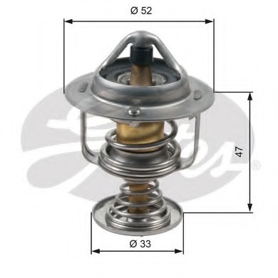 TH30580G1 GATES Термостат, охолоджуюча рідина Gates