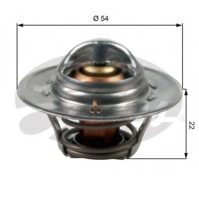 TH12782G1 GATES Термостат, охлаждающая жидкость Gates