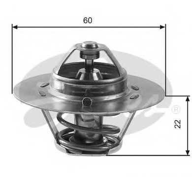 TH12480G1 GATES Термостат, охолоджуюча рідина Gates