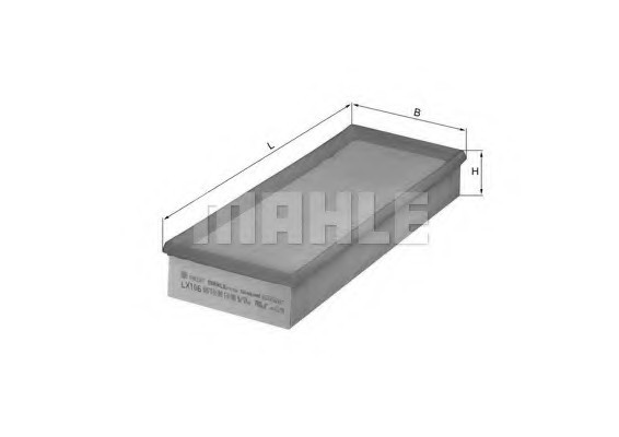 LX106 KNECHT Фільтр повітряний (пр-во Knecht-Mahle)