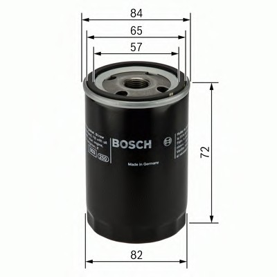 0 986 452 035 BOSCH Фильтр масляный SUZUKI (пр-во Bosch)