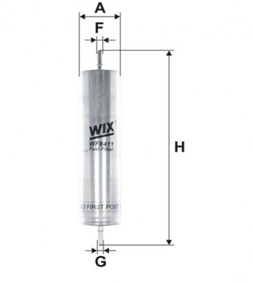 WF8411 WIX-FILTRON Фильтр топливный (пр-во Wix-Filtron)