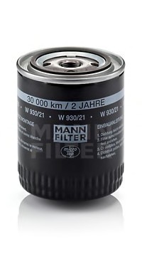 W 930/21 MANN (Германия) Фильтр масляный W 930/21 MANN-FILTER