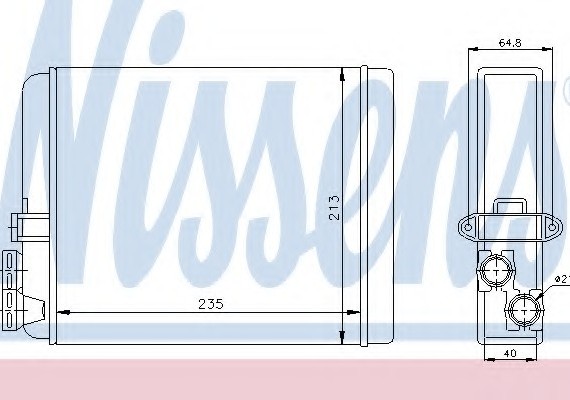 73641 NISSENS (Дания) Радиатор печки VOLVO (пр-во Nissens)