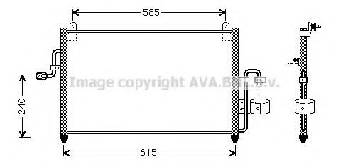 Фото радиатор кондиционера Daewoo Nubira (97-) (DW5011) AVA DW 5011 AVA COOLING DW 5011 AVA COOLING Радиатор кондиционера Daewoo Nubira (97-) (DW5011) AVA