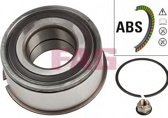 Підшипник маточини колеса, к-кт. FAG 713 6308 30