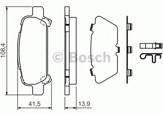 0 986 424 650 BOSCH Торм колодки дисковые (пр-во Bosch)