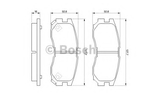 0 986 460 979 BOSCH Тормоз колодки дискові (пр-во Bosch)