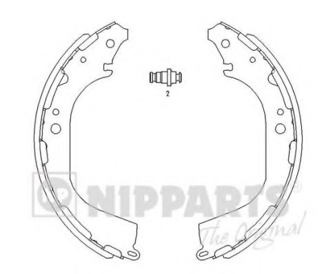 J3501045 NIPPARTS (Нидерланды) Комплект тормозных колодок NIPPARTS