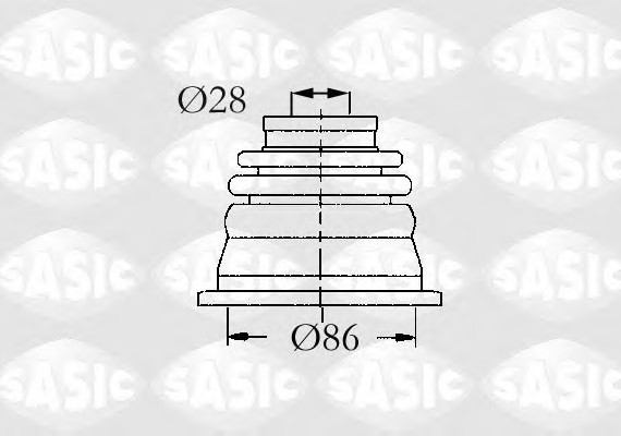 4003464 SASIC Пыльник Шруса внутр (4003464) Sasic