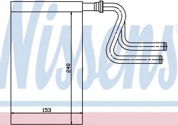 71745 NISSENS (Дания) Радиатор печки FORD (пр-во Nissens)