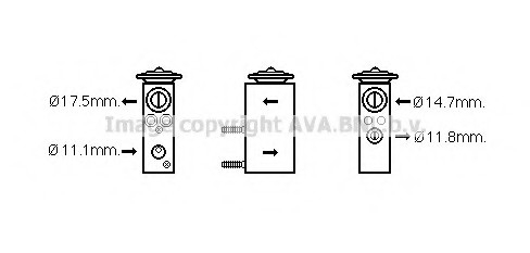FD 1462 AVA COOLING MondeoiV Расширительный клапан AVA