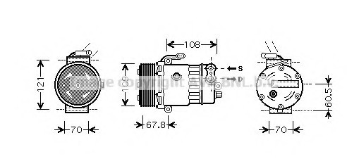 OLAK139 AVA COOLING Компресор