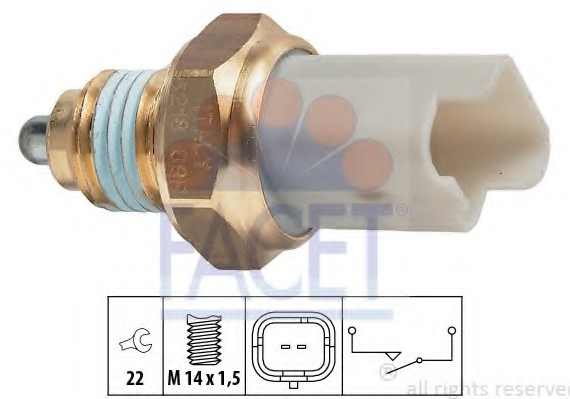 7.6218 FACET Датчик вмикання заднього ходу FACET