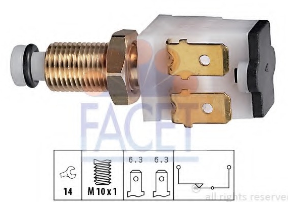 7.1009 FACET Датчик увімкнення стоп-сигналу FACET