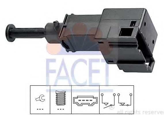 7.1151 FACET Датчик увімкнення стоп-сигналу FACET