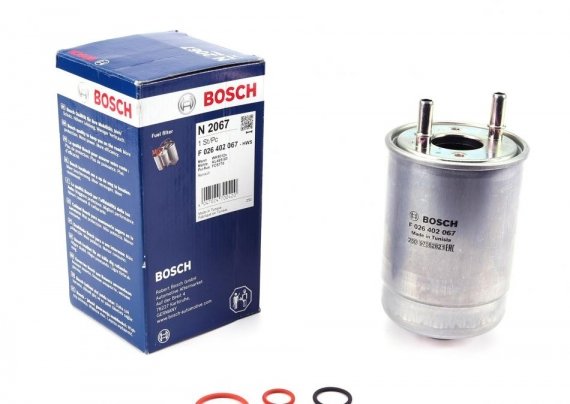 F 026 402 067 BOSCH Фільтр топл. RENAULT (пр-во Bosch)