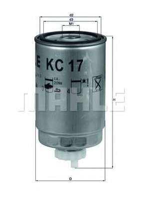 KC17D KNECHT Фільтр топл. (пр-во Knecht-Mahle)