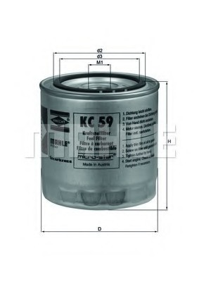 KC59 KNECHT Фильтр топл. (пр-во Knecht-Mahle)