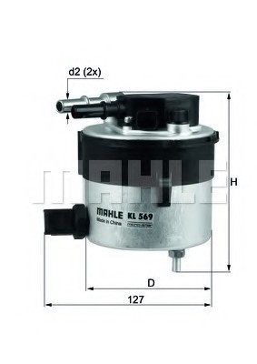 KL569 KNECHT Фильтр топл. (пр-во Knecht-Mahle)