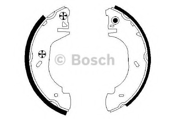 0 986 487 524 BOSCH Гальмівні колодки барабані