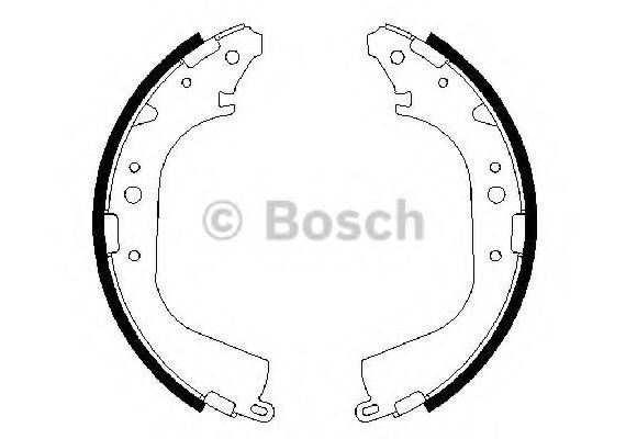 0 986 487 354 BOSCH Комплект тормозных колодок BOSCH