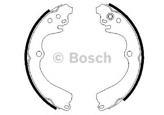 0 986 487 463 BOSCH Комплект гальмівних колодок BOSCH