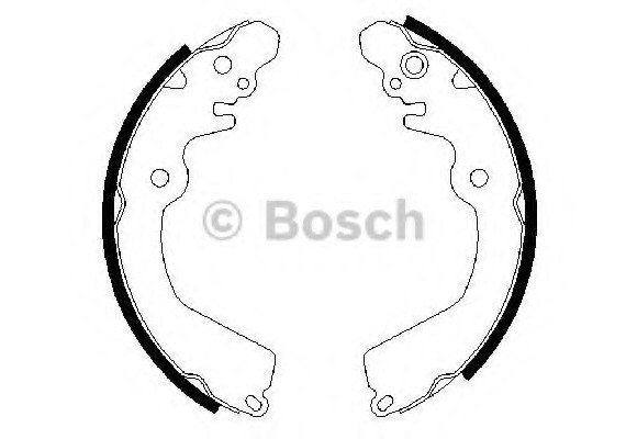 0 986 487 451 BOSCH Комплект гальмівних колодок BOSCH