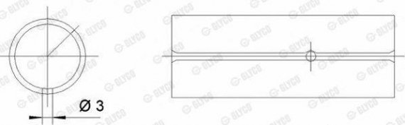 55-3698 SEMI Glyco (Германия) Втулка шатуна 55-3698 SEMI GLYCO